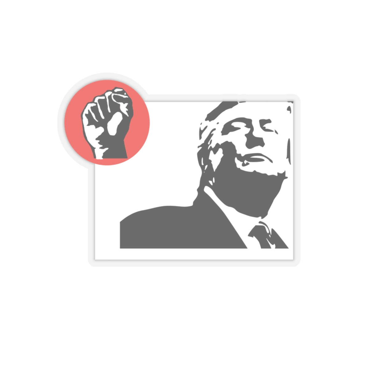 Bold Expression Kiss-Cut Stickers | Trump Rules