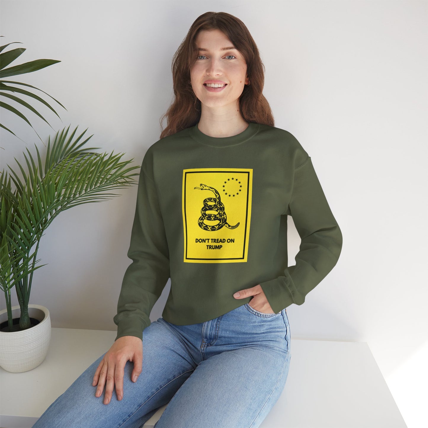 Unisex Crewneck Sweatshirt - Don't Tread on Trump