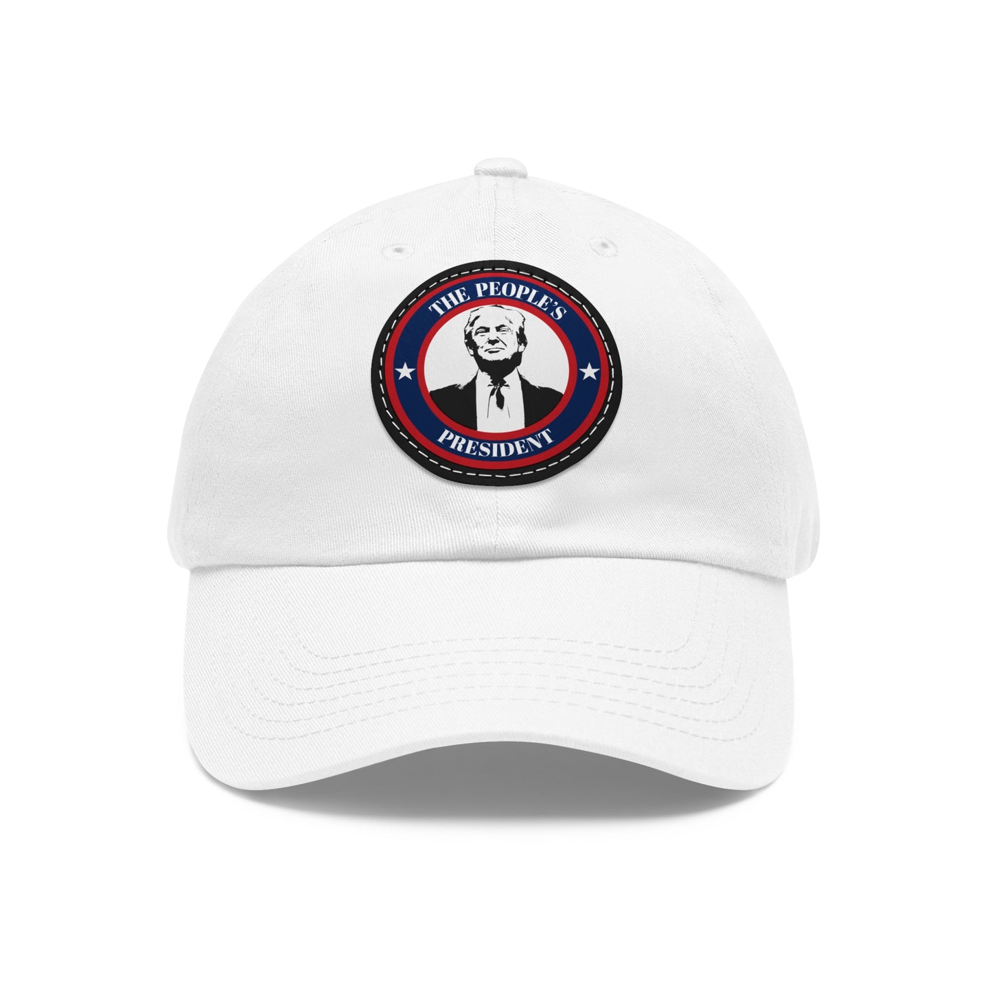 President Trump - Real Leather Patch Casual Hat