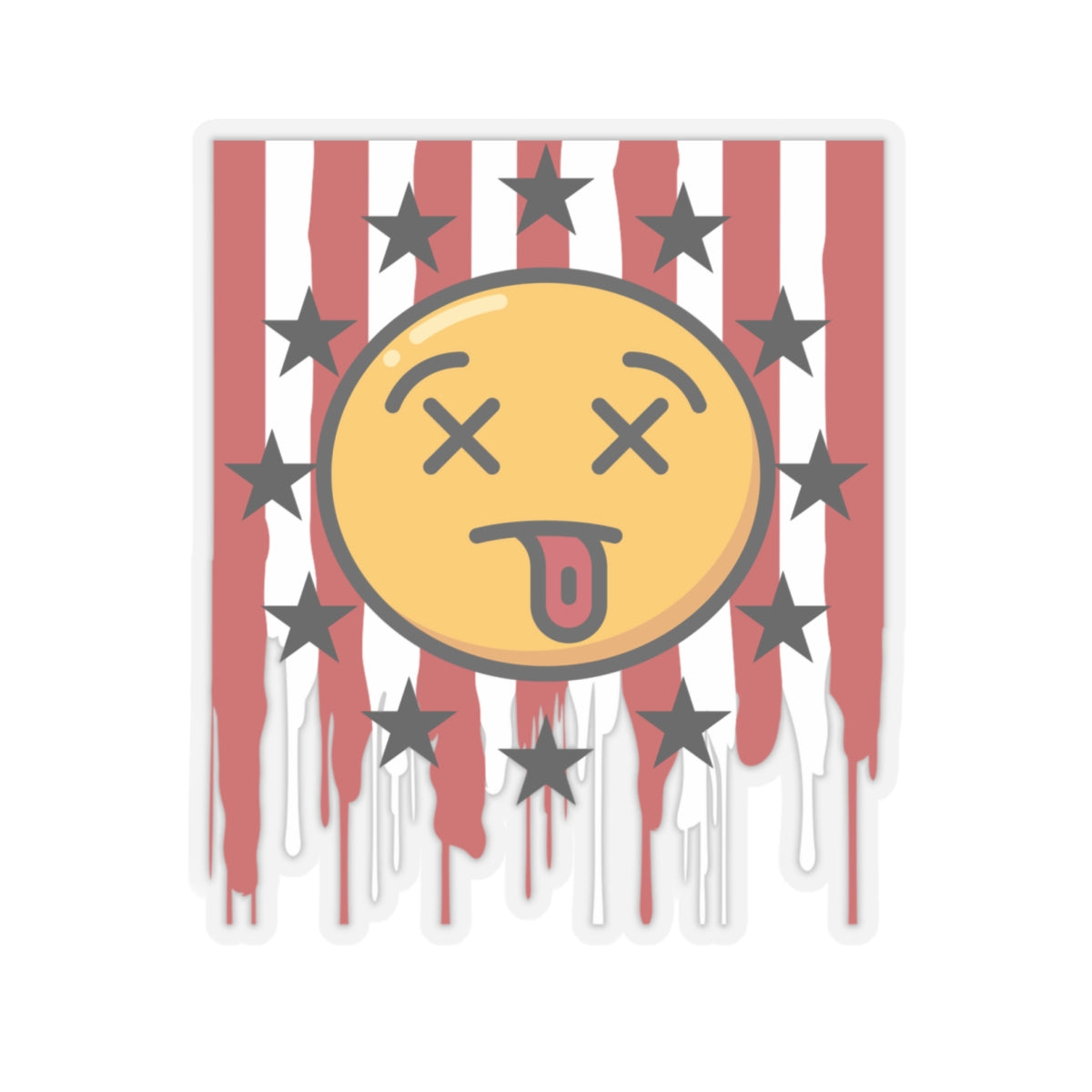 Trendy Kiss-Cut Stickers - Emoji X For Freedom