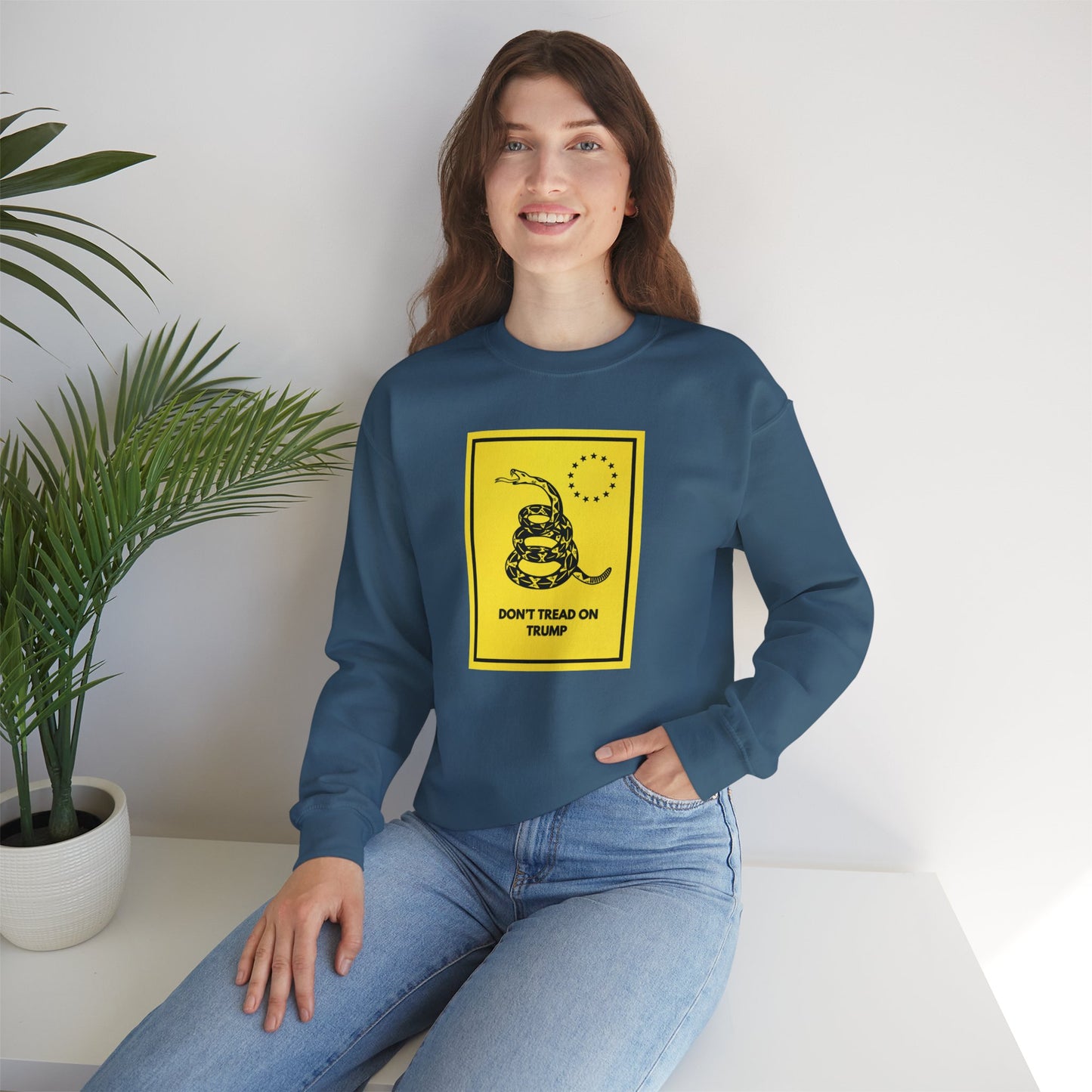 Unisex Crewneck Sweatshirt - Don't Tread on Trump