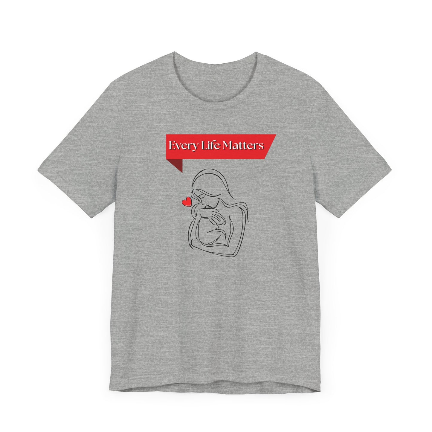 Every Life Matters Unisex Tee - Compassionate Short Sleeve T-Shirt for Awareness