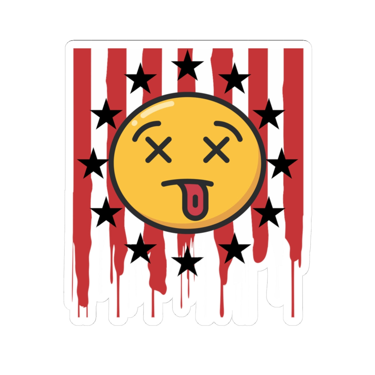 Trendy Kiss-Cut Stickers - Emoji X For Freedom