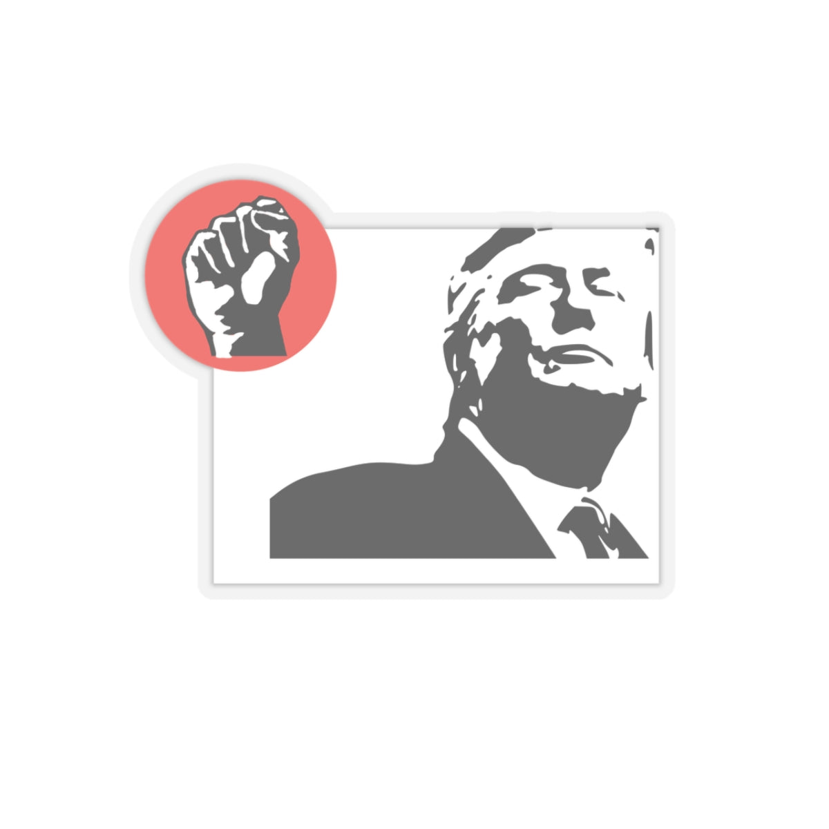 Bold Expression Kiss-Cut Stickers | Trump Rules