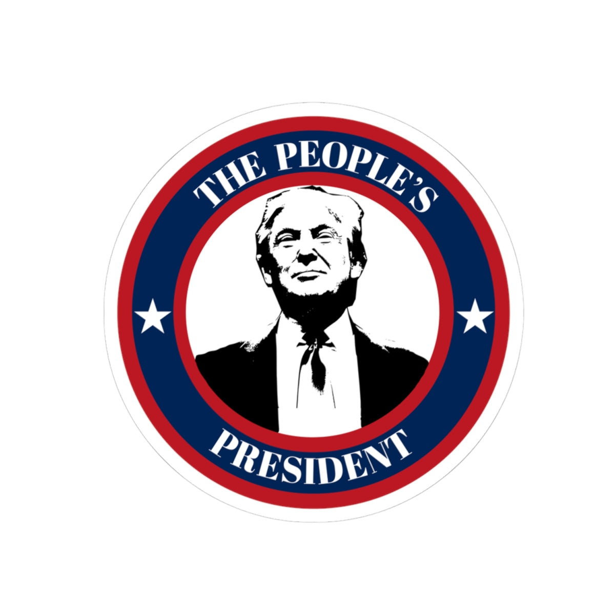 Political Kiss-Cut Stickers - The People's President Design