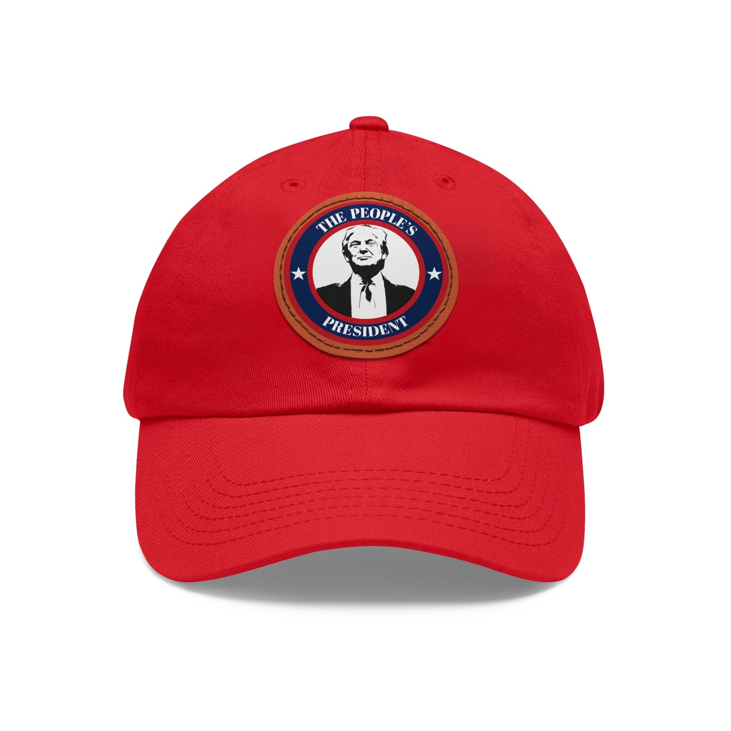 President Trump - Real Leather Patch Casual Hat