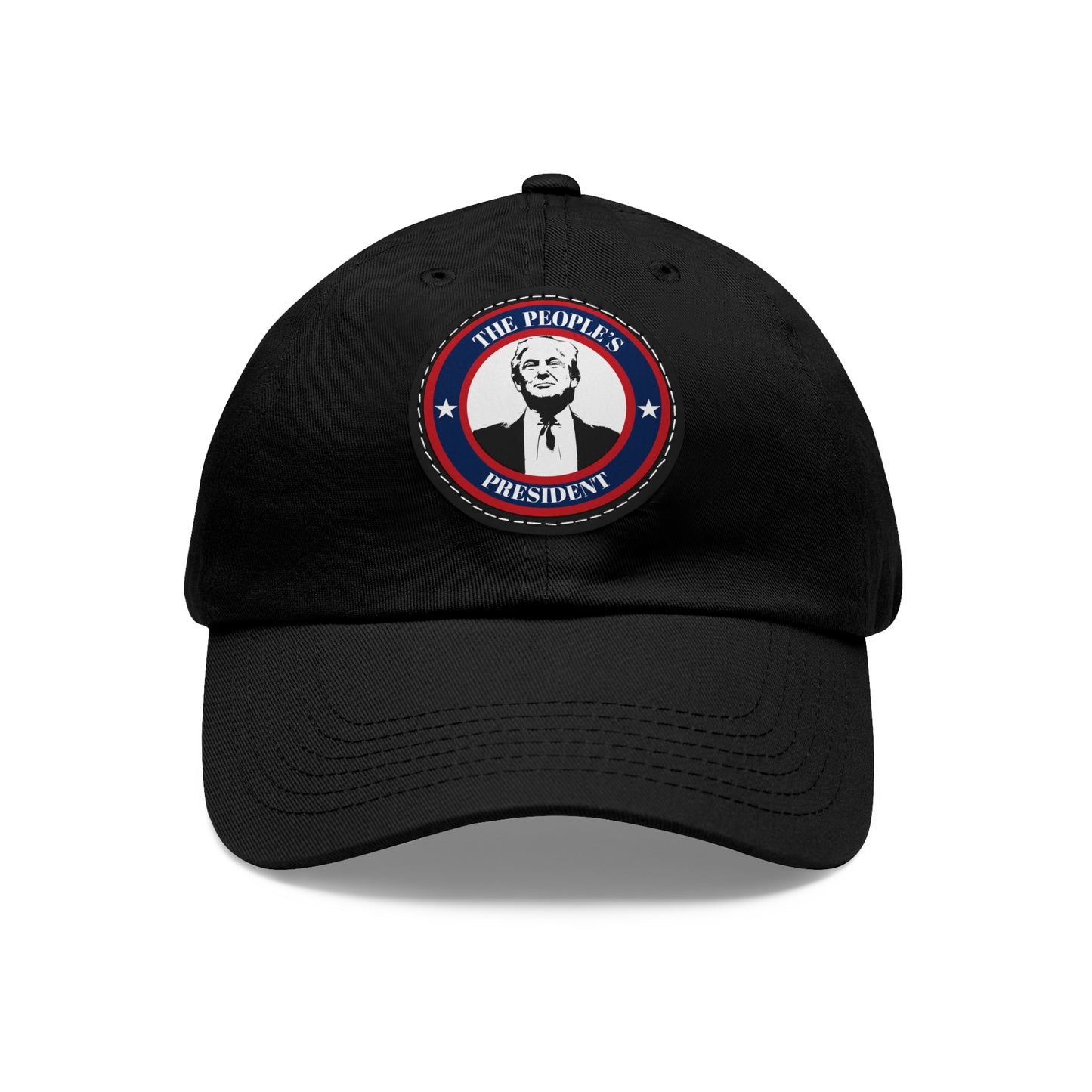 President Trump - Real Leather Patch Casual Hat