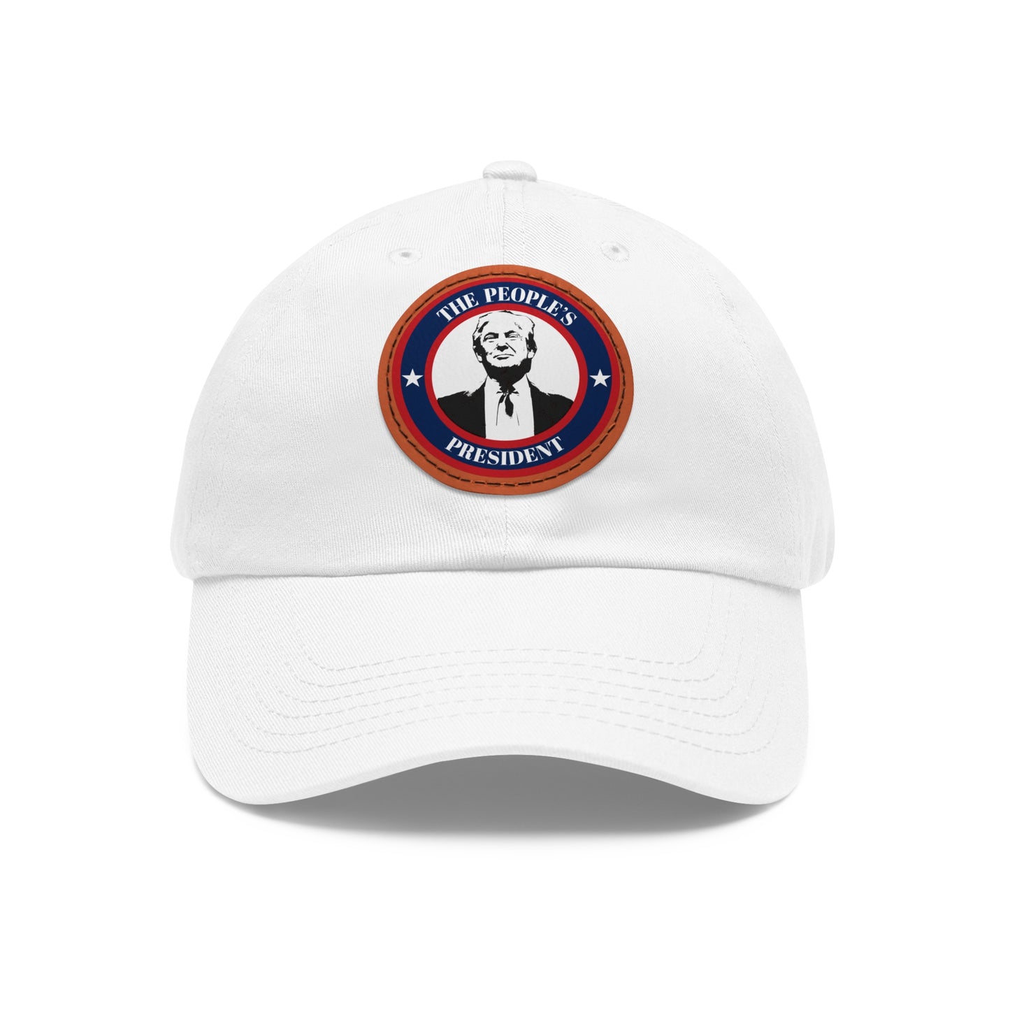 President Trump - Real Leather Patch Casual Hat